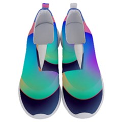 Circle Colorful Rainbow Spectrum Button Gradient No Lace Lightweight Shoes