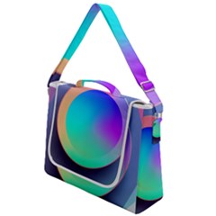 Circle Colorful Rainbow Spectrum Button Gradient Box Up Messenger Bag