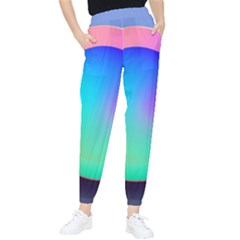 Circle Colorful Rainbow Spectrum Button Gradient Women s Tapered Pants