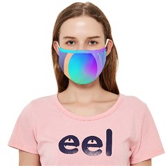 Circle Colorful Rainbow Spectrum Button Gradient Cloth Face Mask (adult)