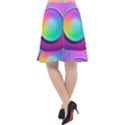 Circle Colorful Rainbow Spectrum Button Gradient Psychedelic Art Fishtail Chiffon Skirt View2