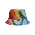 Cosmic Rainbow Quilt Artistic Swirl Spiral Forest Silhouette Fantasy Bucket Hat (Kids) View1