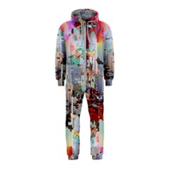 Digital Computer Technology Office Information Modern Media Web Connection Art Creatively Colorful C Hooded Jumpsuit (kids) by Maspions