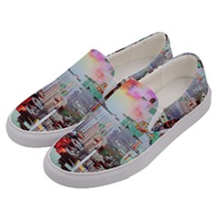 Digital Computer Technology Office Information Modern Media Web Connection Art Creatively Colorful C Men s Canvas Slip Ons by Maspions