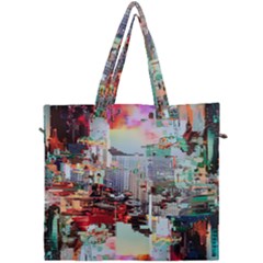 Digital Computer Technology Office Information Modern Media Web Connection Art Creatively Colorful C Canvas Travel Bag by Maspions