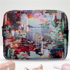 Digital Computer Technology Office Information Modern Media Web Connection Art Creatively Colorful C Make Up Pouch (large) by Maspions