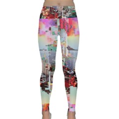 Digital Computer Technology Office Information Modern Media Web Connection Art Creatively Colorful C Lightweight Velour Classic Yoga Leggings