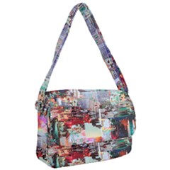 Digital Computer Technology Office Information Modern Media Web Connection Art Creatively Colorful C Courier Bag by Maspions