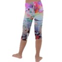 Digital Computer Technology Office Information Modern Media Web Connection Art Creatively Colorful C Kids  Lightweight Velour Capri Leggings  View4