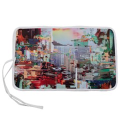 Digital Computer Technology Office Information Modern Media Web Connection Art Creatively Colorful C Pen Storage Case (s)