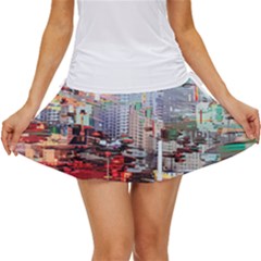 Digital Computer Technology Office Information Modern Media Web Connection Art Creatively Colorful C Women s Skort by Maspions