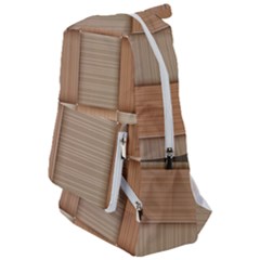 Wooden Wickerwork Texture Square Pattern Travelers  Backpack