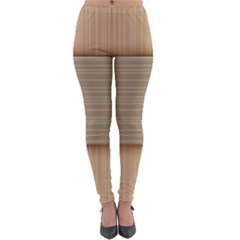 Wooden Wickerwork Texture Square Pattern Lightweight Velour Leggings