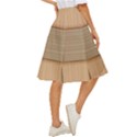 Wooden Wickerwork Texture Square Pattern Classic Short Skirt View3