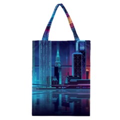 Digital Art Artwork Illustration Vector Buiding City Classic Tote Bag