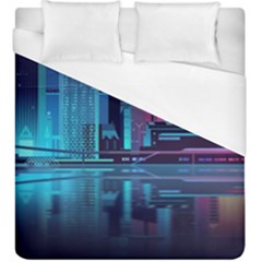 Digital Art Artwork Illustration Vector Buiding City Duvet Cover (king Size)