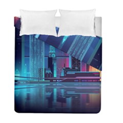 Digital Art Artwork Illustration Vector Buiding City Duvet Cover Double Side (full/ Double Size)