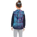 Digital Art Artwork Illustration Vector Buiding City Kids  Hooded Puffer Vest View2