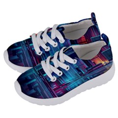 Digital Art Artwork Illustration Vector Buiding City Kids  Lightweight Sports Shoes