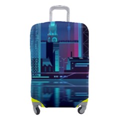 Digital Art Artwork Illustration Vector Buiding City Luggage Cover (small) by Maspions