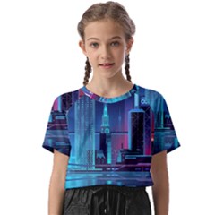 Digital Art Artwork Illustration Vector Buiding City Kids  Basic T-shirt