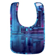 Digital Art Artwork Illustration Vector Buiding City Baby Bib by Maspions