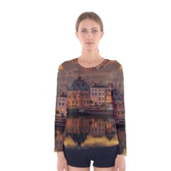 Old Port Of Maasslui Netherlands Women s Long Sleeve T-shirt