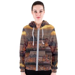 Old Port Of Maasslui Netherlands Women s Zipper Hoodie