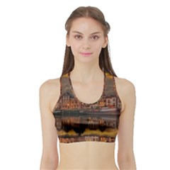 Old Port Of Maasslui Netherlands Sports Bra With Border