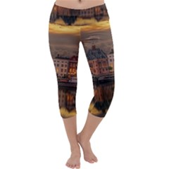 Old Port Of Maasslui Netherlands Capri Yoga Leggings