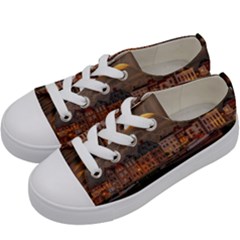 Old Port Of Maasslui Netherlands Kids  Low Top Canvas Sneakers