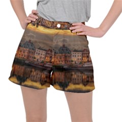 Old Port Of Maasslui Netherlands Women s Ripstop Shorts