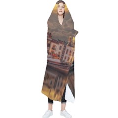 Old Port Of Maasslui Netherlands Wearable Blanket