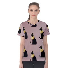 Cat Egyptian Ancient Statue Egypt Culture Animals Women s Cotton T-shirt