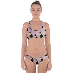 Cat Egyptian Ancient Statue Egypt Culture Animals Cross Back Hipster Bikini Set