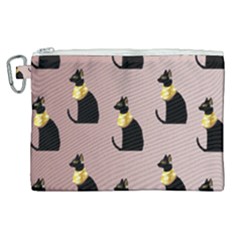 Cat Egyptian Ancient Statue Egypt Culture Animals Canvas Cosmetic Bag (xl)