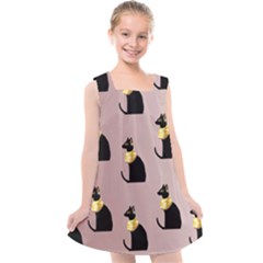 Cat Egyptian Ancient Statue Egypt Culture Animals Kids  Cross Back Dress