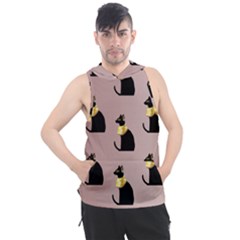 Cat Egyptian Ancient Statue Egypt Culture Animals Men s Sleeveless Hoodie by Maspions