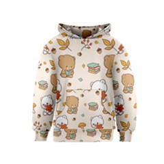 Bear Cartoon Background Pattern Seamless Animal Kids  Pullover Hoodie