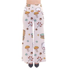 Bear Cartoon Background Pattern Seamless Animal So Vintage Palazzo Pants