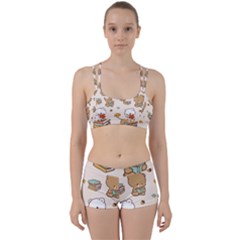 Bear Cartoon Background Pattern Seamless Animal Perfect Fit Gym Set