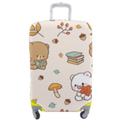 Bear Cartoon Background Pattern Seamless Animal Luggage Cover (medium)