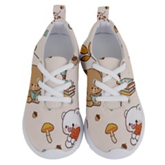 Bear Cartoon Background Pattern Seamless Animal Running Shoes