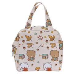 Bear Cartoon Background Pattern Seamless Animal Boxy Hand Bag