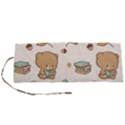 Bear Cartoon Background Pattern Seamless Animal Roll Up Canvas Pencil Holder (S) View1