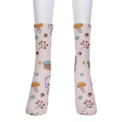 Bear Cartoon Background Pattern Seamless Animal Crew Socks