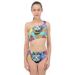 Kitten Cat Pet Animal Adorable Fluffy Cute Kitty Spliced Up Two Piece Swimsuit by Maspions