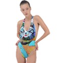 Kitten Cat Pet Animal Adorable Fluffy Cute Kitty Backless Halter One Piece Swimsuit View1