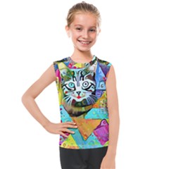 Kitten Cat Pet Animal Adorable Fluffy Cute Kitty Kids  Mesh Tank Top by Maspions