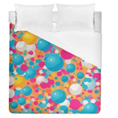 Circles Art Seamless Repeat Bright Colors Colorful Duvet Cover (queen Size)